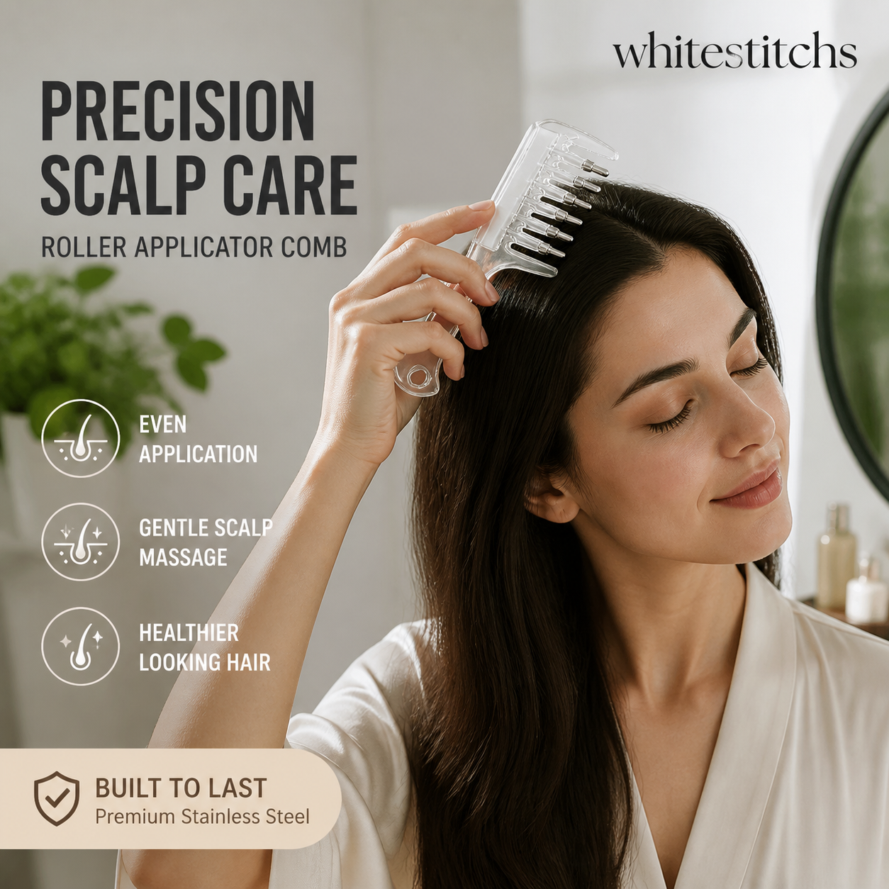 🥳VENDITA CALDA🥳💞OLTRE 10.000 PEZZI VENDUTI! Pettine per Olio per Capelli. Rulli di precisione, erogazione uniforme e massaggio del cuoio capelluto. Nessuno spreco, nessun disordine – acquistalo subito! ✅