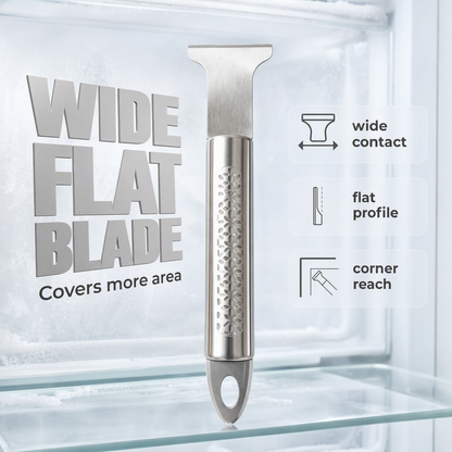 🎁Compra di più, risparmia di più🎁Gratta Ghiaccio in Acciaio Inox per Congelatore