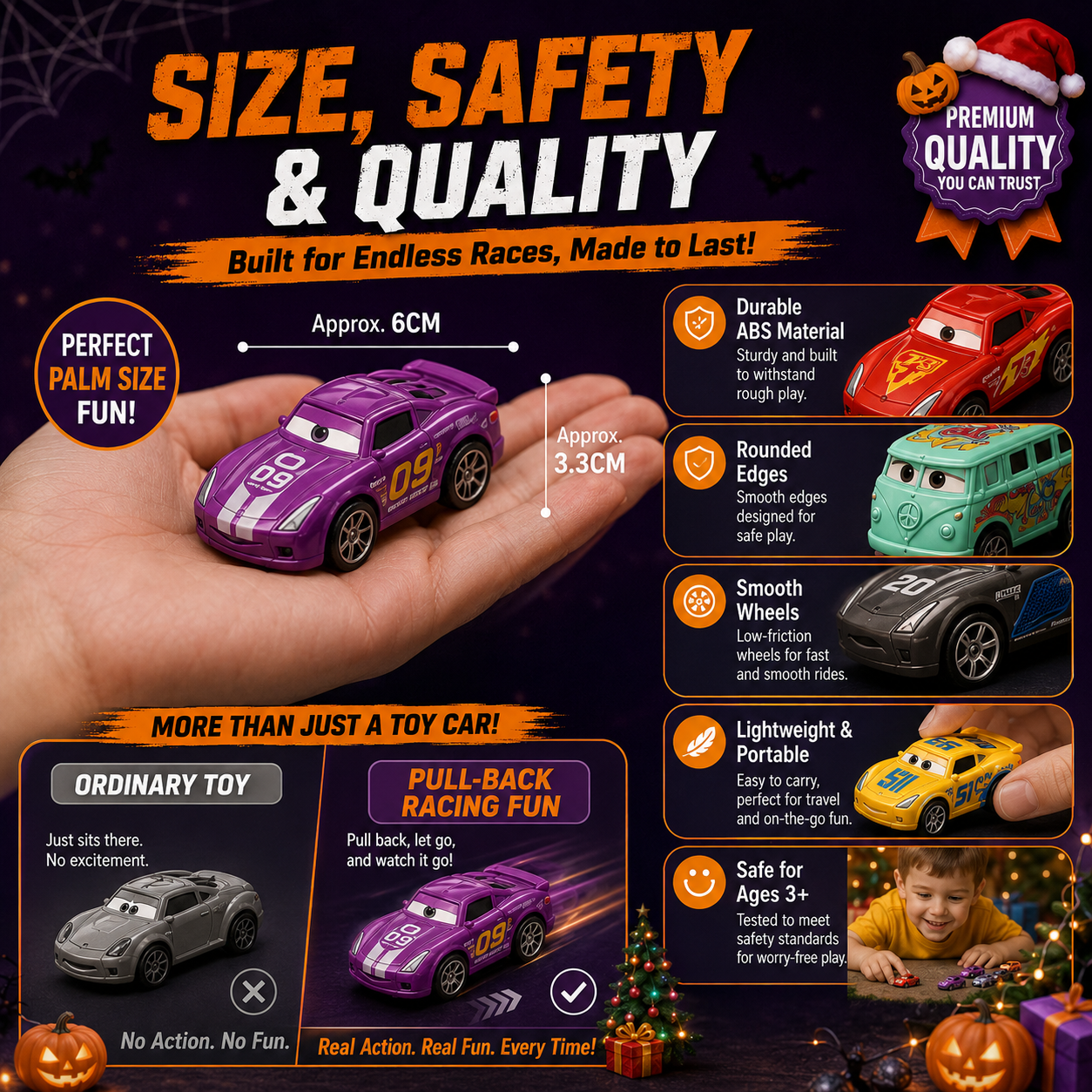 🚗🔥 -50%! Set Macchinine Giocattolo Cartoon Mini – Colori Vivaci, Ruote Scorrevoli, ABS Resistente per Feste e Collezioni Bambini ✨
