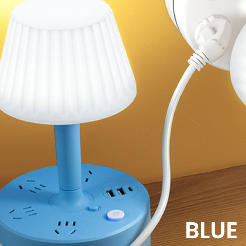 💡 Lampada da comodino con prese AC e porte USB