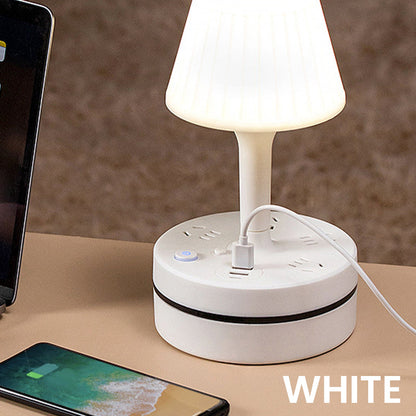 💡 Lampada da comodino con prese AC e porte USB