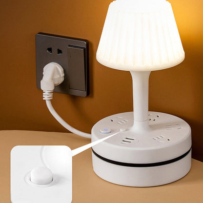 💡 Lampada da comodino con prese AC e porte USB