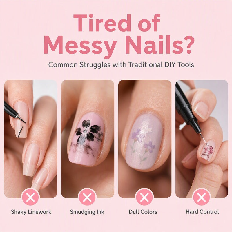 💅 OFFERTA LIMITATA 50% DI SCONTO! 💥 Set di penne per nail art a doppia punta, 24 colori – Creative, qualità da salone, fai da te semplice ✨