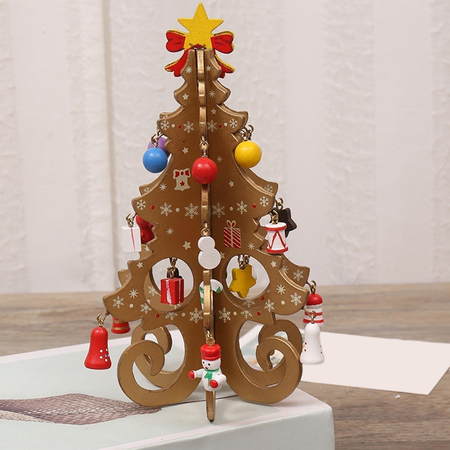 🎄 Set di decorazioni per albero di Natale in legno fai‑da‑te – Costruisci, decora e divertiti! ✨