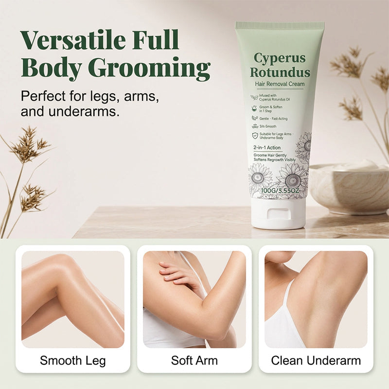 Crema depilatoria dalla texture setosa