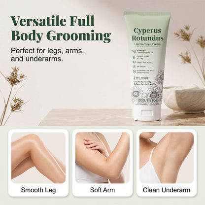 Crema depilatoria dalla texture setosa