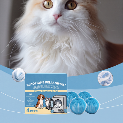 🔥Sconto del 50% ultimo giorno!🔥Sfere di lavaggio riutilizzabili per rimuovere i peli degli animali domestici