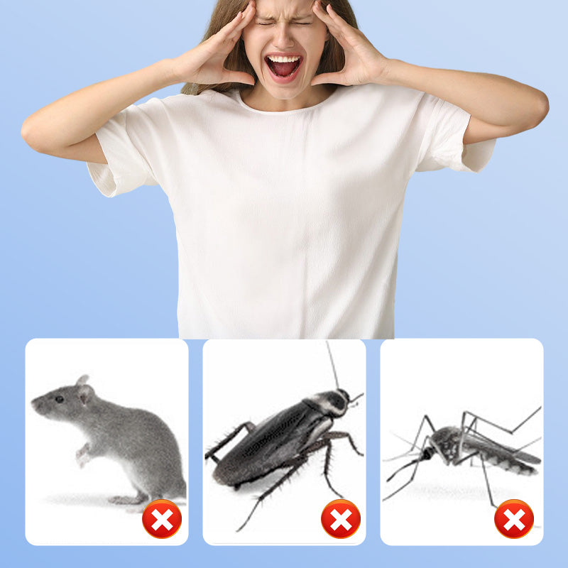 Repellente ultrasonico silenzioso multi-funzione per insetti e parassiti