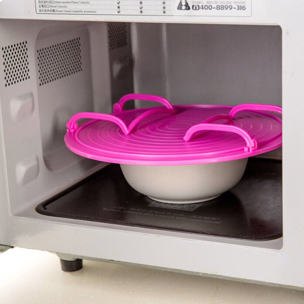 🍽️ Vassoio Pieghevole 2-in-1 per Microonde – Riscalda Due Pietanze Insieme | Manici Cool-Touch Antiscottatura | Silicone Alimentare Senza BPA | Antiscivolo e Salvaspazio | Ø 23,5 × 8,3 cm ✨