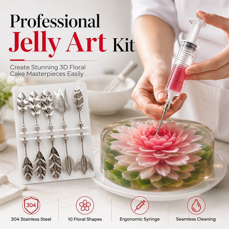 🔥 -50% Oggi: Strumenti per l’Arte con Gelatina 3D – Set completo per creare fiori e decorazioni in gelatina, aghi e punte di precisione, facile per principianti.