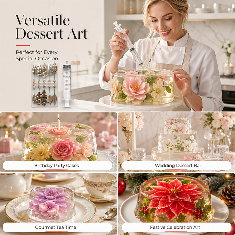 🔥 -50% Oggi: Strumenti per l’Arte con Gelatina 3D – Set completo per creare fiori e decorazioni in gelatina, aghi e punte di precisione, facile per principianti.