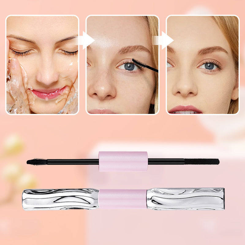 🔥 -50% Oggi: Mascara 2 in 1 Volumizzante & Arricciante – Doppia testina per volume e lunghezza, waterproof e antisbavatura, pennello 3D antigrumi. Nero intenso.