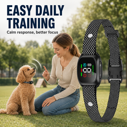 Collare antiabbaio intelligente per cani