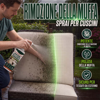 Spray antimuffa per cuscini da patio