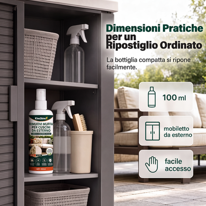 Spray antimuffa per cuscini da patio
