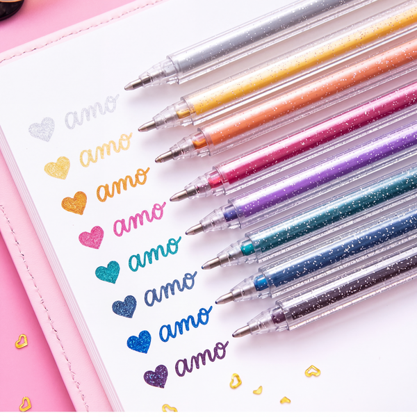 ✨ULTIMO GIORNO DI SALDO!!⚡OLTRE 50.000 PEZZI VENDUTI!🎁Set di penne gel glitterate