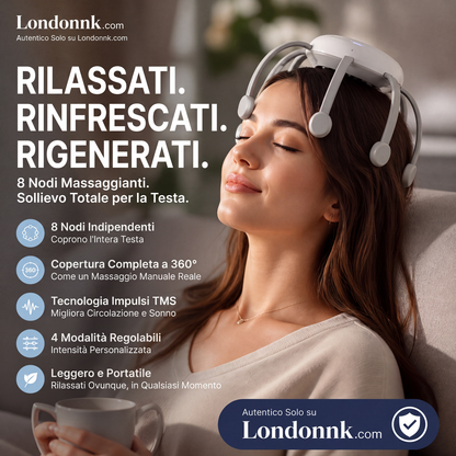 🐙 SCONTO DEL 50% ORA! 💆‍♂️ Massaggiatore Testa Intelligente a Polpo – Impastamento Rilassante, Modalità Multiple e Design Portatile 🔋