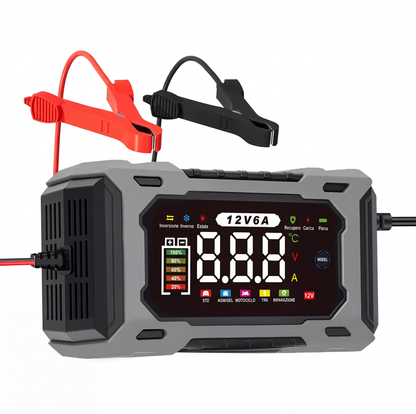 🔥Offerta a tempo limitato - Caricabatteria auto intelligente da 12V, 6A con funzione di riparazione a impulsi
