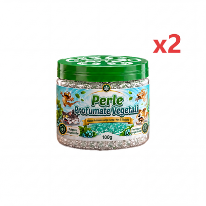 Perle in gel repellente per gechi a base di piante naturali