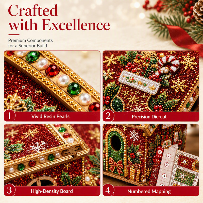 🎉SALDI 2026 — Oltre 12.000 pezzi venduti!🎄Kit artistico fai‑da‑te 3D con perline natalizie‑Decorazione festiva artigianale ✨