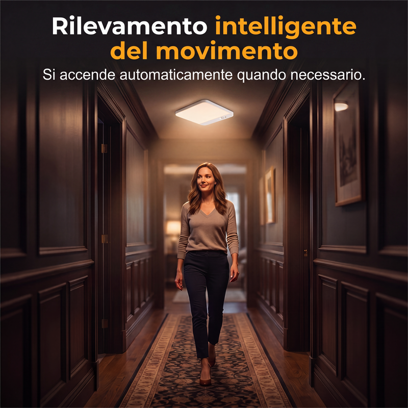 ⏳Sconto del 50% per tempo limitato⏰Lampada da soffitto ricaricabile con sensore di movimento – Lampada da soffitto LED senza fili con telecomando🔋💡