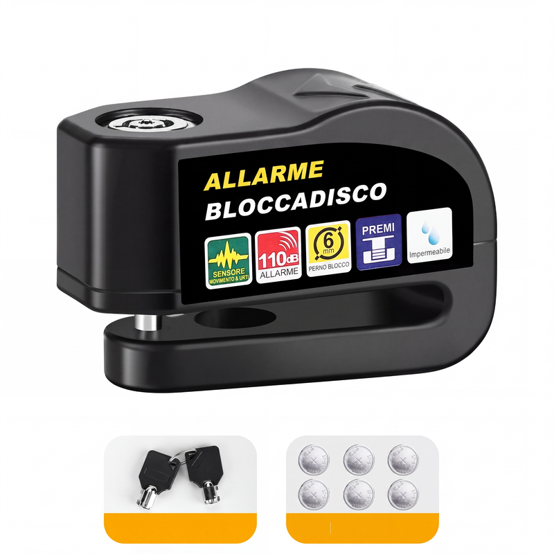 Lucchetto per freno a disco impermeabile resistente