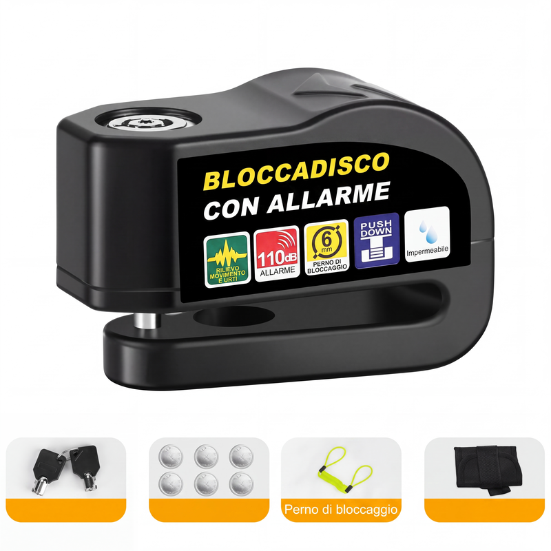Lucchetto per freno a disco impermeabile resistente