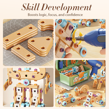 🔥 -50% Oggi: Kit di Strumenti Giocattolo Educativi Fai da Te per Bambini – Set di costruzioni STEM con trapano giocattolo, stimola creatività e ingegneria. Perfetto per bambini e bambine.