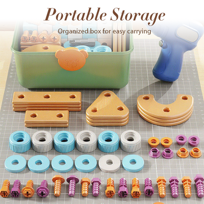 🔥 -50% Oggi: Kit di Strumenti Giocattolo Educativi Fai da Te per Bambini – Set di costruzioni STEM con trapano giocattolo, stimola creatività e ingegneria. Perfetto per bambini e bambine.