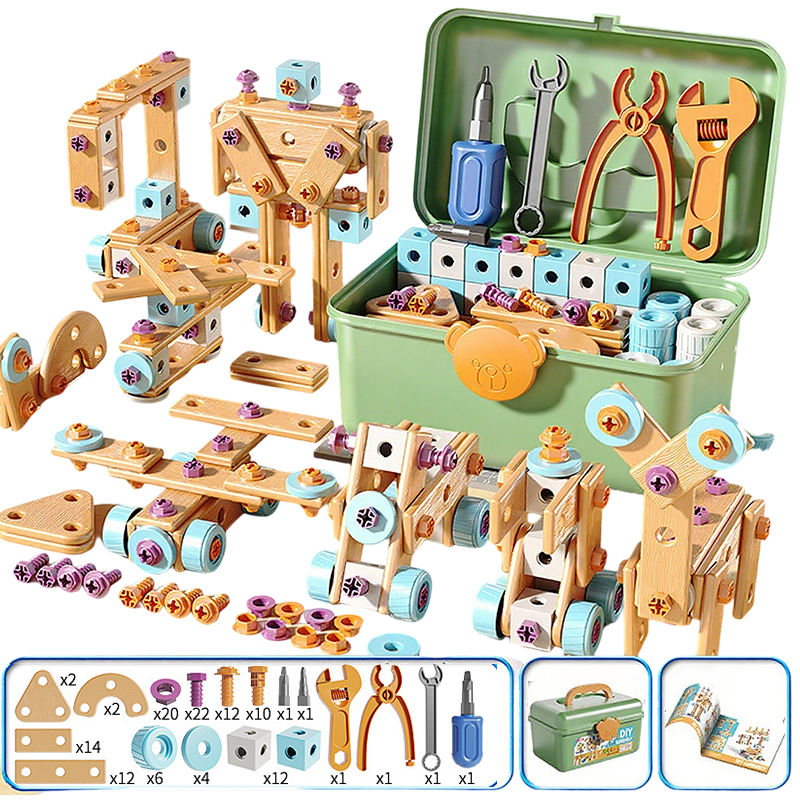 🔥 -50% Oggi: Kit di Strumenti Giocattolo Educativi Fai da Te per Bambini – Set di costruzioni STEM con trapano giocattolo, stimola creatività e ingegneria. Perfetto per bambini e bambine.
