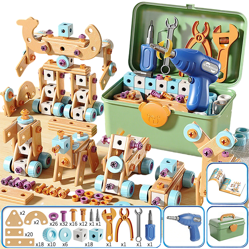 🔥 -50% Oggi: Kit di Strumenti Giocattolo Educativi Fai da Te per Bambini – Set di costruzioni STEM con trapano giocattolo, stimola creatività e ingegneria. Perfetto per bambini e bambine.
