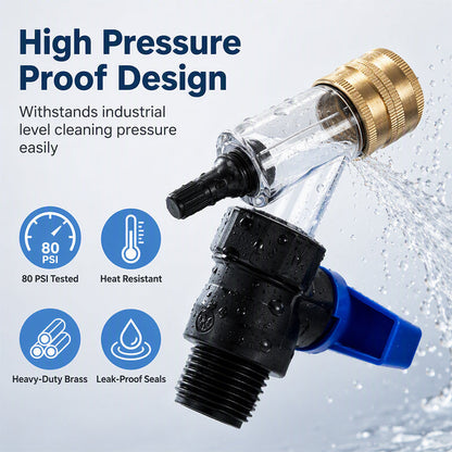 🚿SCONTO DEL 50% ORA! Utensile per decalcificazione scaldacqua senza smontaggio‑Adattatore filtro rimuovi calcare per risciacquo rapido, strumento per pulizia facile del calcare per scaldacqua domestici