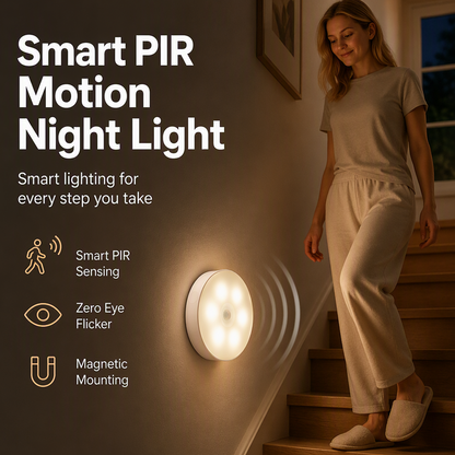 Lampada notturna LED magnetica wireless con sensore di movimento