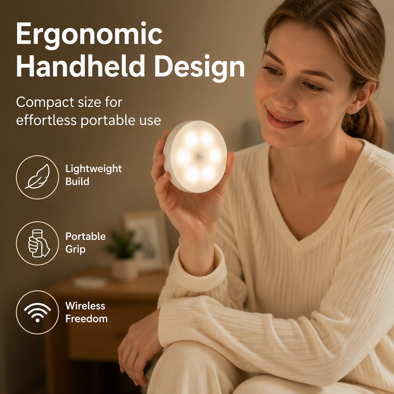 Lampada notturna LED magnetica wireless con sensore di movimento