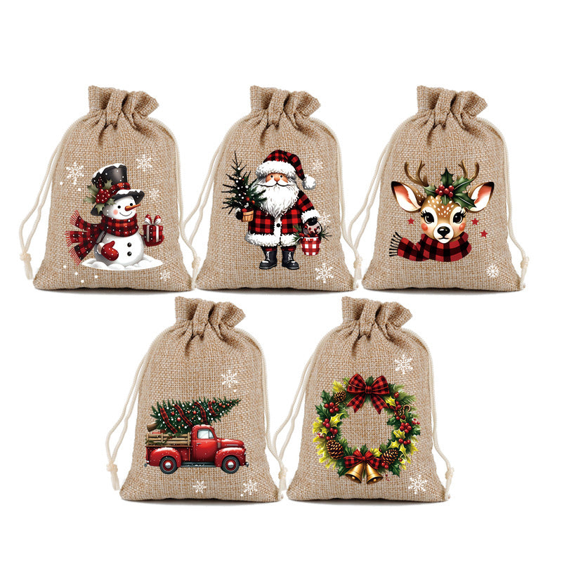 🎄SUPER OFFERTA! Sacchetti regalo con coulisse di Natale 🧦🎅
