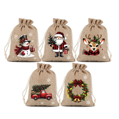 🎄SUPER OFFERTA! Sacchetti regalo con coulisse di Natale 🧦🎅