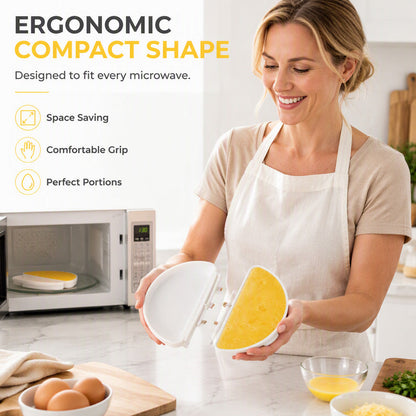 🍳 Cottomelette 2‑in‑1 per uova per microonde