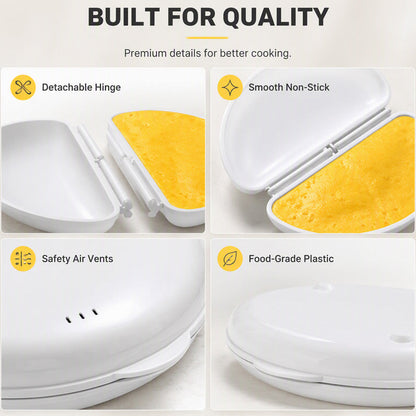 🍳 Cottomelette 2‑in‑1 per uova per microonde