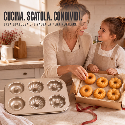 Stampo per mini bundt cake antiaderente a più cavità