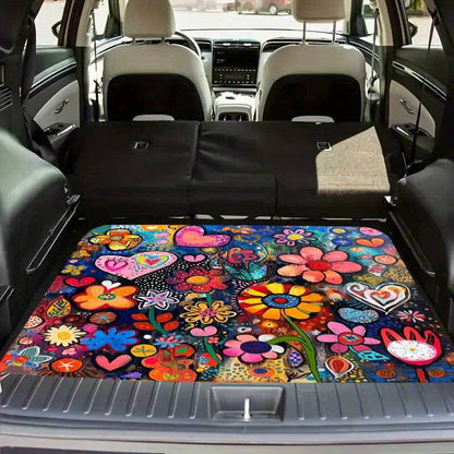 🚗🛡️ -50% ! 🌟Tappeto bagagliaio auto universale – Velluto cristallo e fondo antiscivolo
