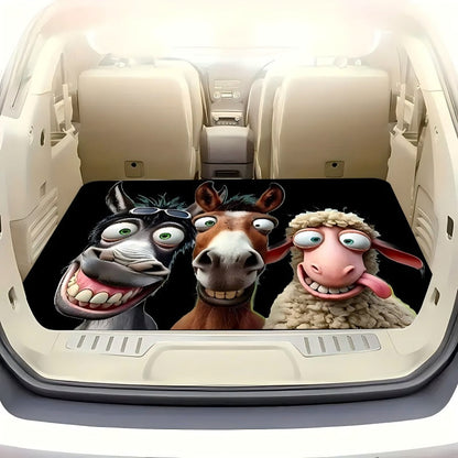 🚗🛡️ -50% ! 🌟Tappeto bagagliaio auto universale – Velluto cristallo e fondo antiscivolo
