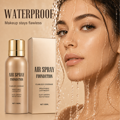 💦 Spray fondotinta aerografo impermeabile senza difetti｜Trucco aerografo lunga durata, anti‑sudore, coprenza modulabile ✨