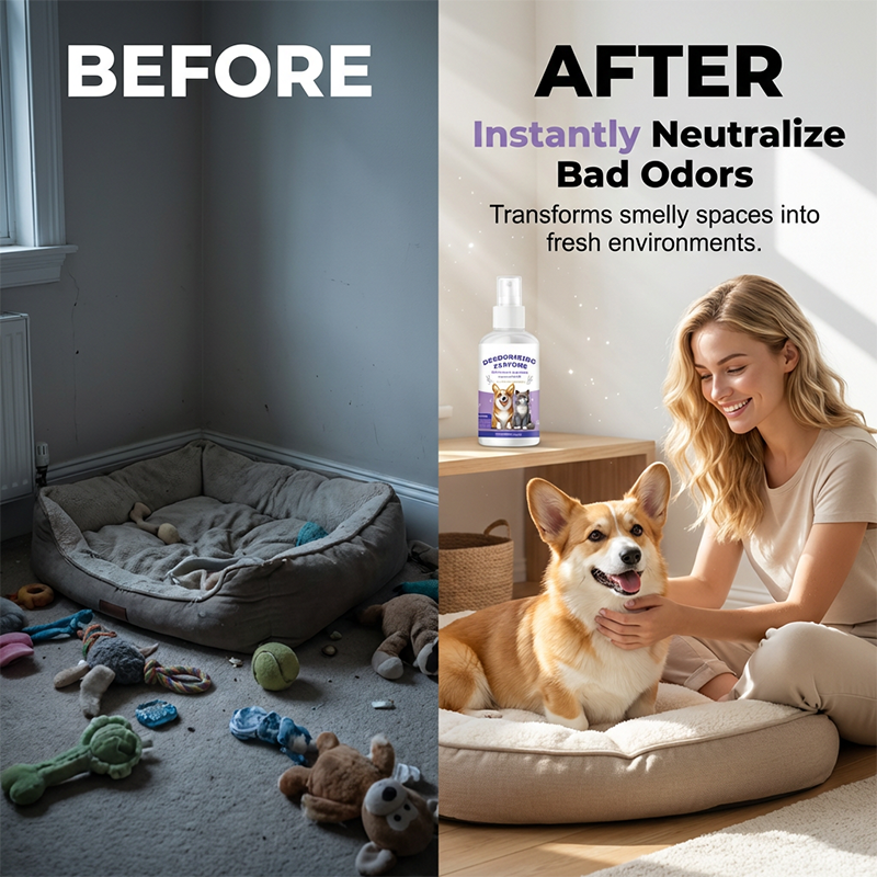 🌸 Spray profumato deodorante per animali domestici | Nebbia per pelo fresco