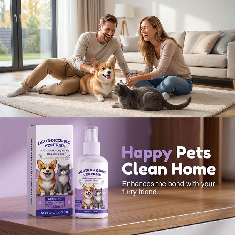 🌸 Spray profumato deodorante per animali domestici | Nebbia per pelo fresco