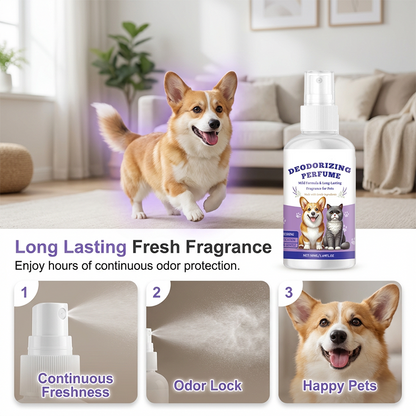 🌸 Spray profumato deodorante per animali domestici | Nebbia per pelo fresco