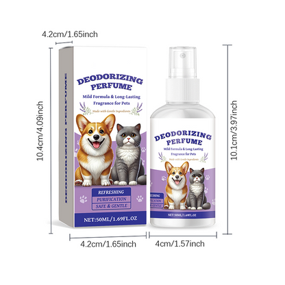 🌸 Spray profumato deodorante per animali domestici | Nebbia per pelo fresco