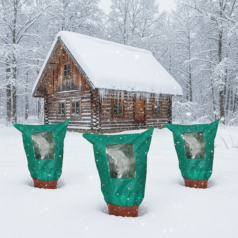 🌱 Risparmia il 50%! ❄️ Copertura protettiva per piante invernali – Cerniera e coulisse per protezione dal gelo ✨