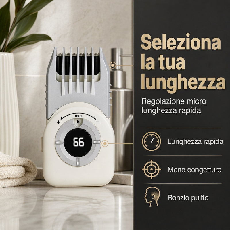 Rifinitore per capelli elettrico senza filo per uomo