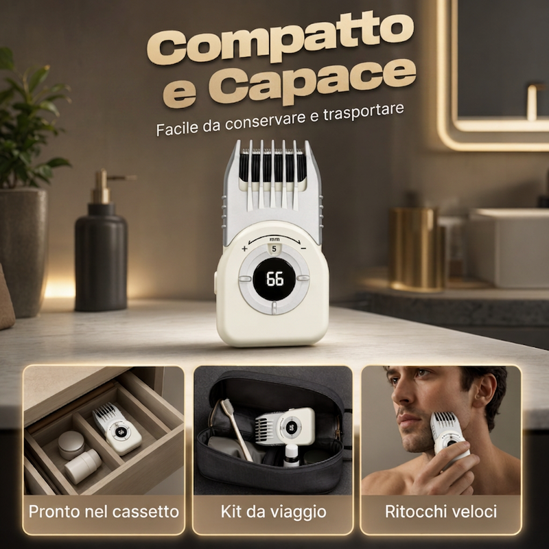 Rifinitore per capelli elettrico senza filo per uomo