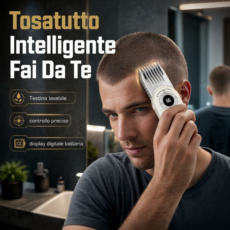 Rifinitore per capelli elettrico senza filo per uomo